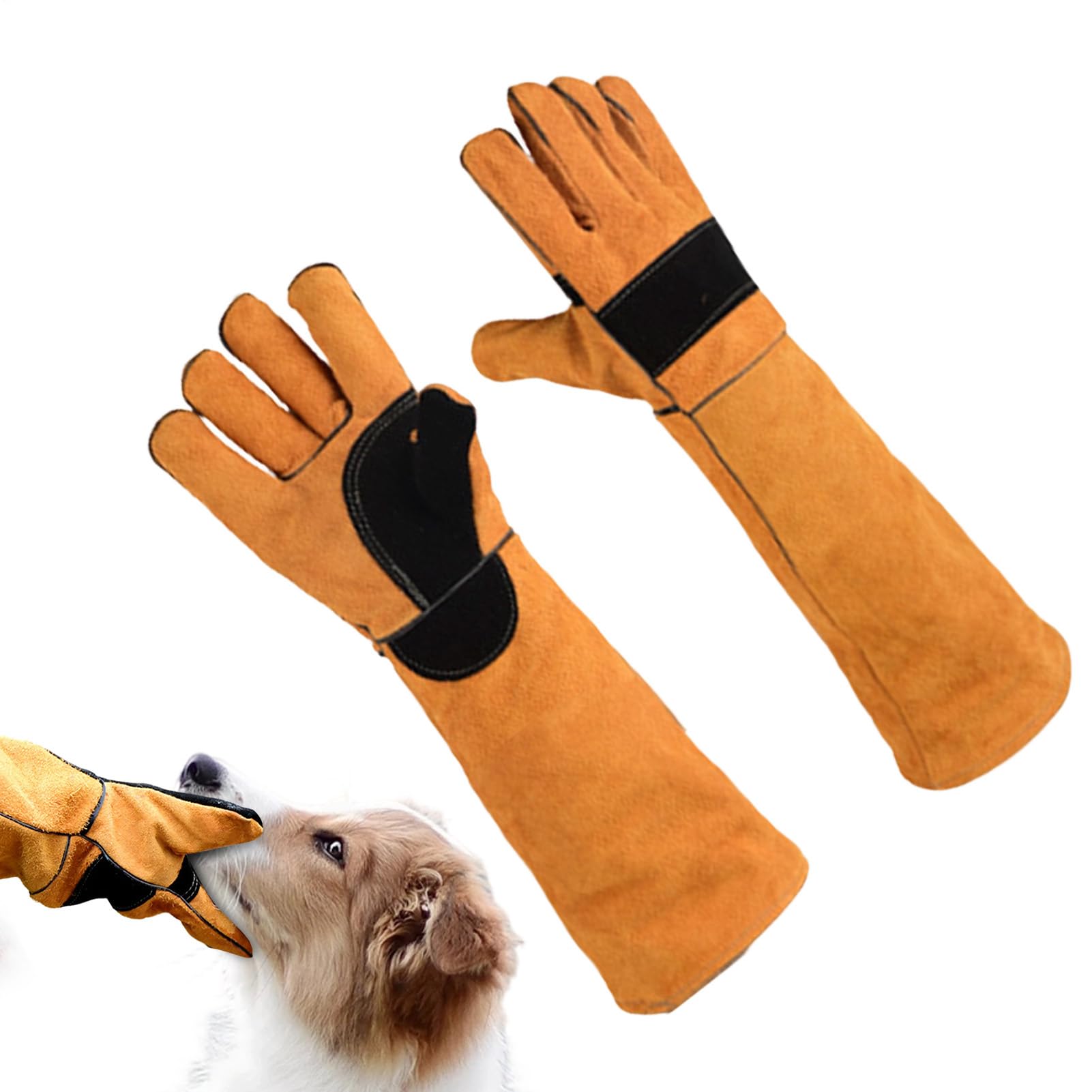 Guantes para manipulación de gatos con mangas reforzadas que facilitan el acicalamiento 8