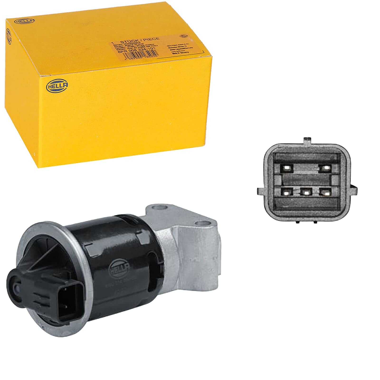 HELLA 6NU 014 864-601 Valvola ricircolo gas scarico-EGR, elettrico, con guarnizione | Compatibile con: GM KOREA MATIZ
