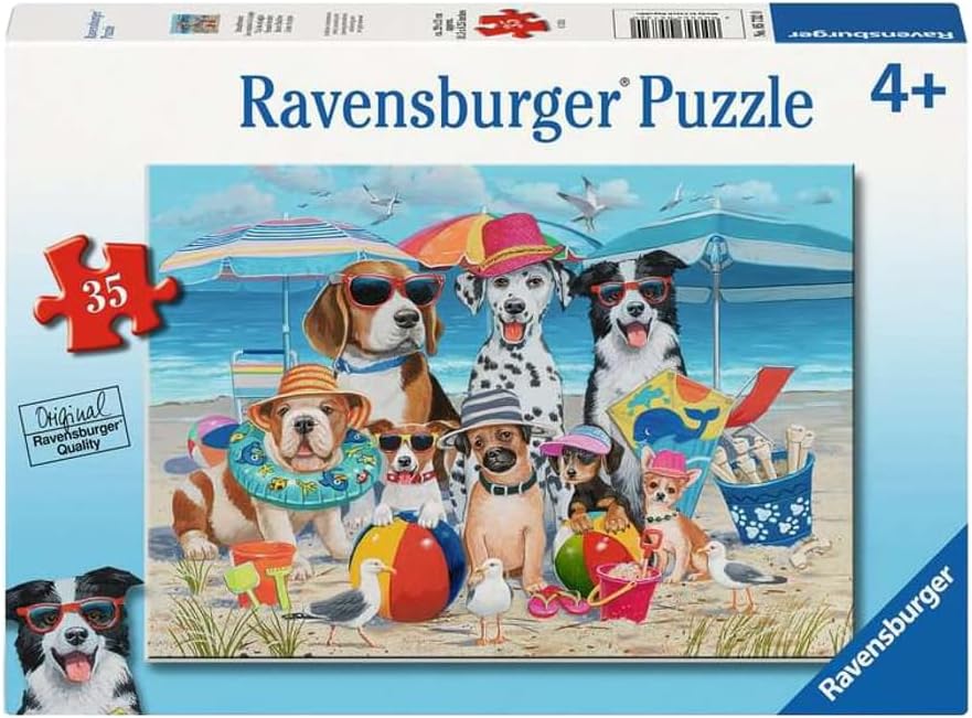 Beach Buddies 35 Piece Puzzle - Kid-Friendly Design | Perfect Interlocking Fit | Ideal for Ages 4 and Up | Great for Developing Skills