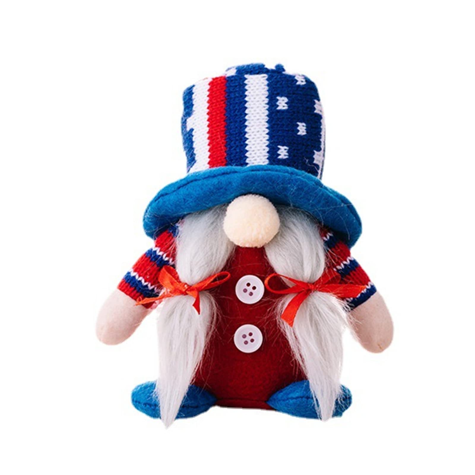 Tsophreniq 4th of July Gnomes Patriotic Couple Tomtes for Independence Day Gift Memorial Day Scandinavian Nisse Ornaments Patriotic Gnomes Decorations for Yard