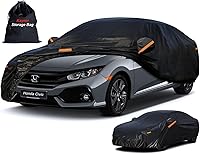 Vista 16 de Kayme - Cubierta completa impermeable de 7 capas para Dodge Challenger Hellcat (2008-2024), apta para todo clima, protección p/exteriores contra