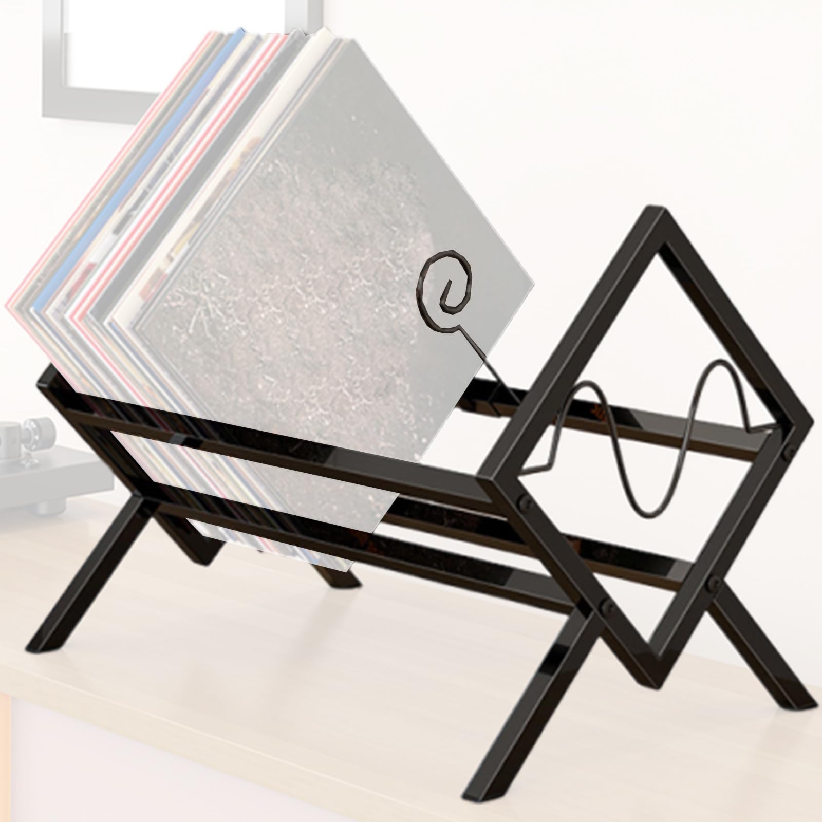 Porte-revues à roulettes acier carbone meuble rangement modulable livre magazine