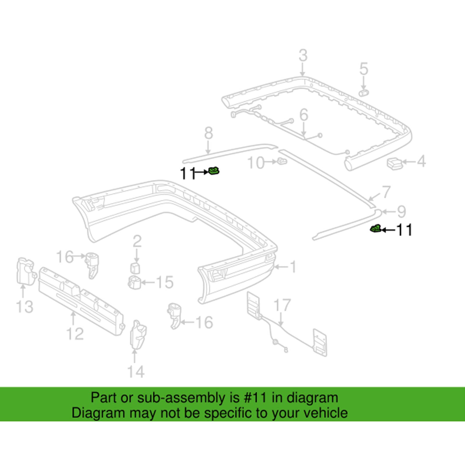 Amazon.com: OAUTOO 30PCS Bumper Moulding Clip for Mercedes