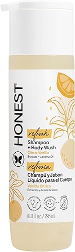 Shampoo & jabón corporal Honest, Lavanda Dreamy súper calmante, 10 Onzas, THC:12174, Multicolor, 1, 1