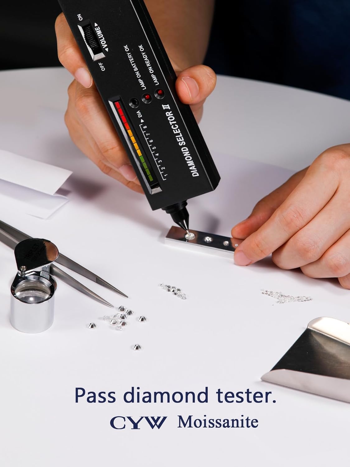 Moissanite 925 Sterling Silver Teardrop Threader Earrings, Anniversary Birthday Christmas Valentine Mothers Day Jewelry, Ideal Gift for Girlfriend Wife Mom Sister