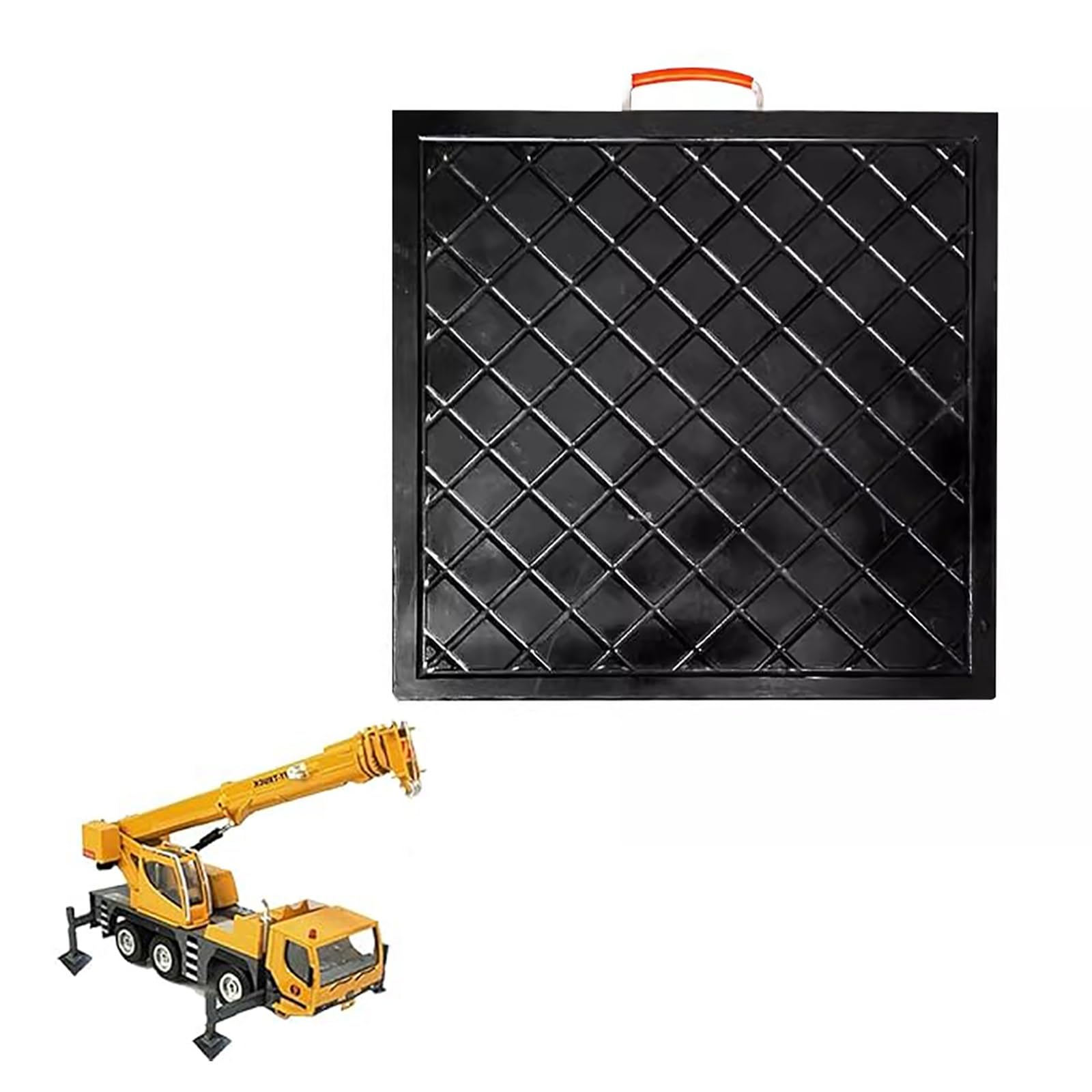 Patin de stabilisation noir en haute densité pour cric et camping-car