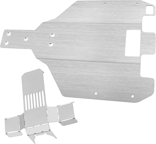 Miniatura 4 de Placa de deslizamiento RC de acero inoxidable Armadura de chasis RC Armadura de eje Protector Protector Compatible con Wltoys 12428 12429 12423 1/12