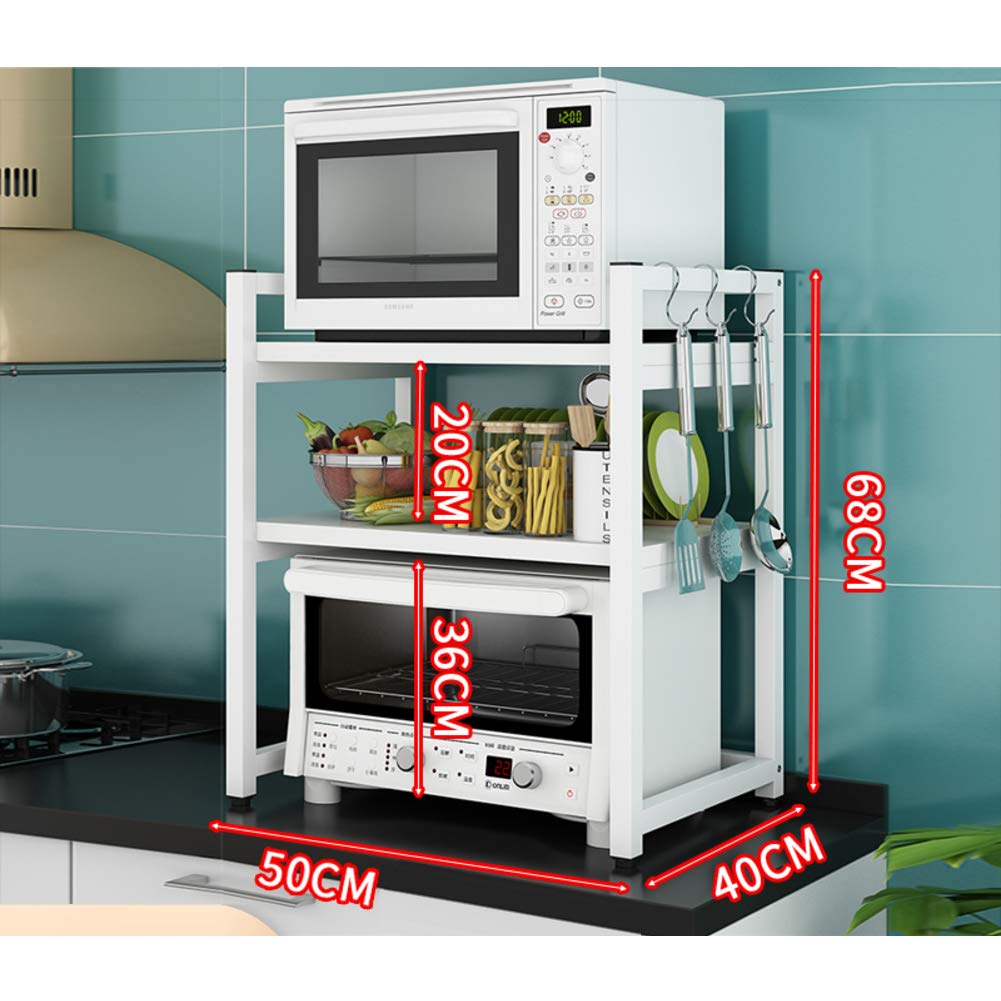 Kitchen Multifunctional Microwave Shelf, Thickened Stand Wood Warehouse  Steel Shelves Usefulness Stands Organising Metal Frame Oven Baker Shelf  Spice Counter : Amazon.de: Home u0026 Kitchen