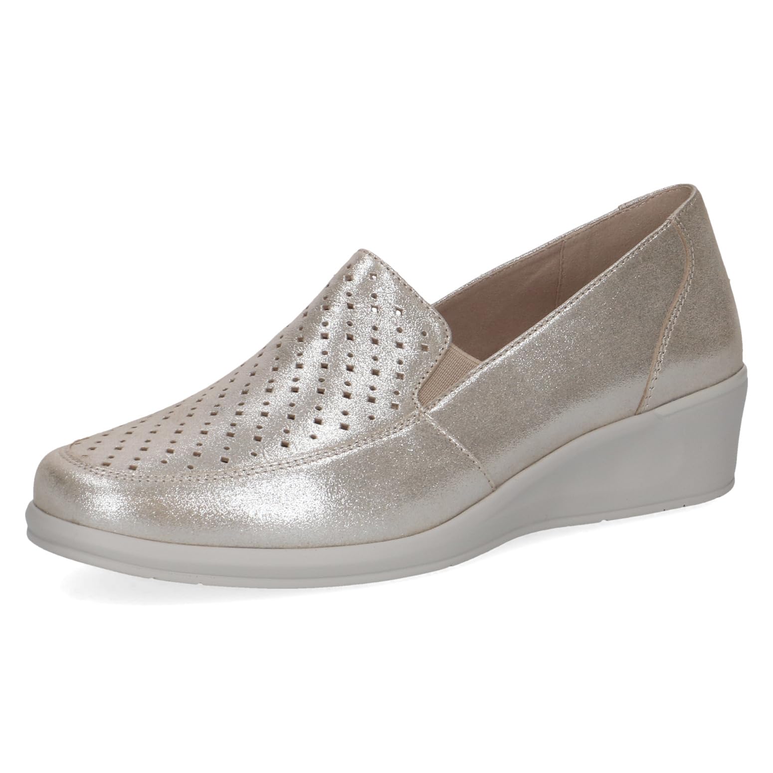 CAPRICE Women's 9-24352-46 Moccasin, Metallic Taupe, 42 EU Wide