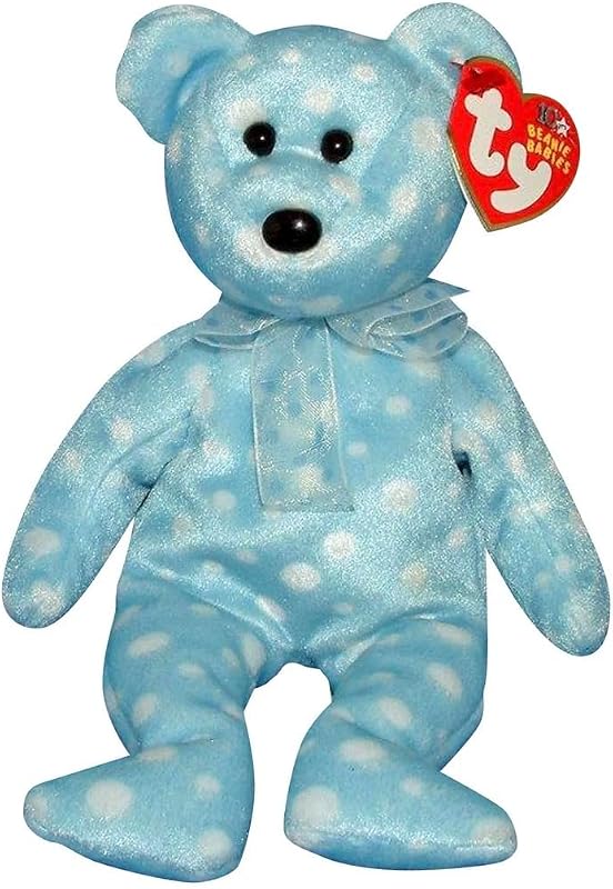 Ty Beanie Baby - Bubbly The Blue Bear (8.5in)