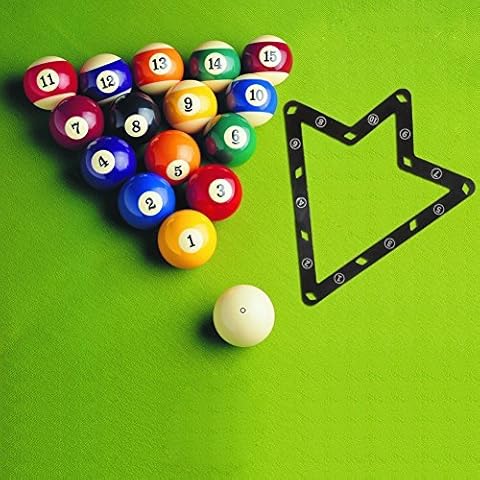 MOOCY 6pcs 9 and 10 Ball Magic Rack Holder Billiard Table Cover