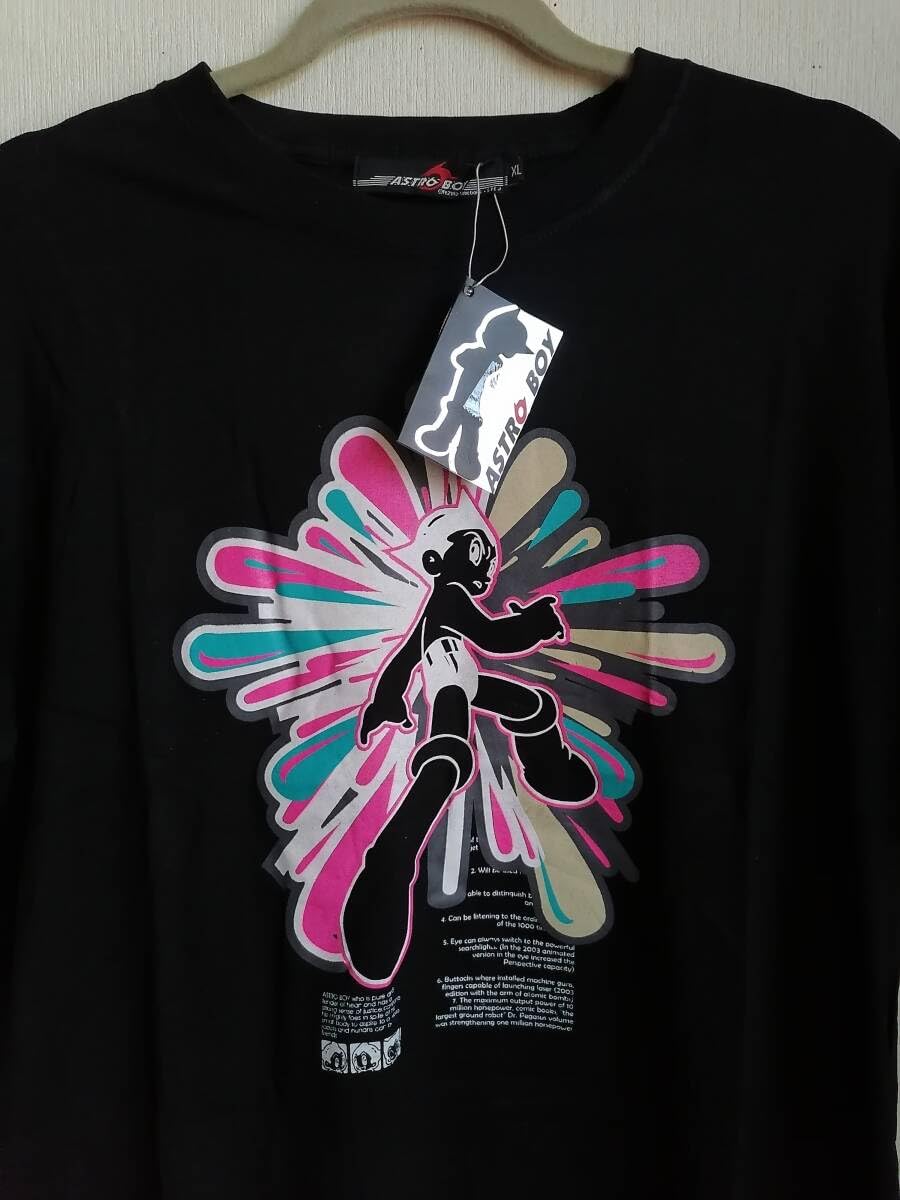 メンズ 半袖Tシャツ XL 鉄腕アトム 黒 ホビー