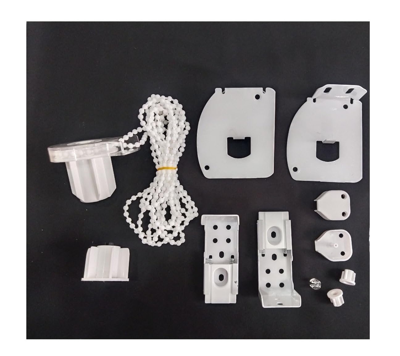 Vyonald Trading Window Pelmet Six Gear Roller Blinds Chain Holder Mechanism Set (Simple White, Pelmet Type_1)-image-16
