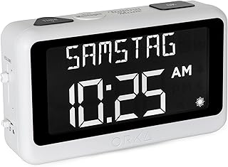ORKA Sprechender Wecker für Senioren Talking & Recordable Alarm Clock