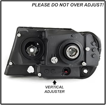 ACANII - For Blk 1999-2004 Jeep Grand Cherokee OPTIC LED Tube Projector Headlights Headlamps Driver & Passenger Side