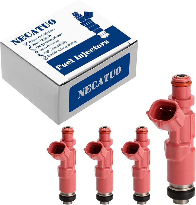 Kit com 4 bicos injetores de combustível NECATUO FJ793 para Toyota Tacoma e 4Runner – Substitui 23209-79135