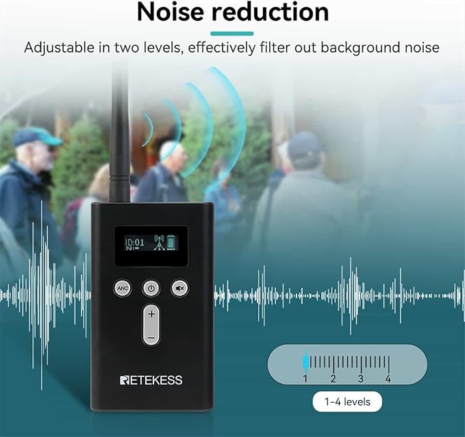 Transmisor para micrófono Retekess T130P inalámbrico miniatura 5