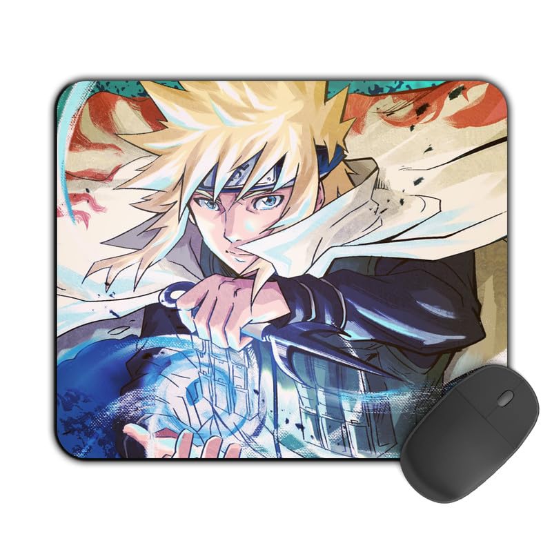 Image of Kirmada Gaming Mouse Pad - Minato Rasengan (Naruto) Non-Slip Rubber Base - Durable, Smooth Surface, Ergonomic Design, Easy to Clean -Small Size for Mackbook,Laptop,Desktop