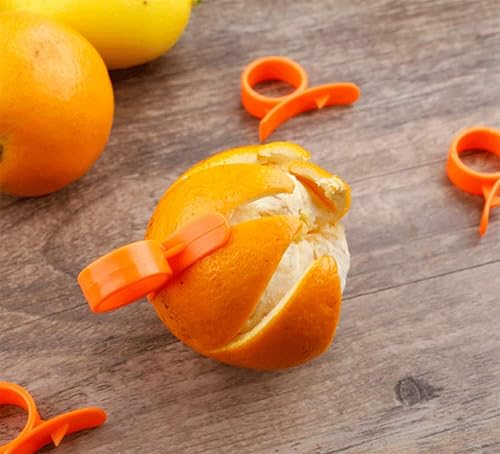 AKOAK 10 unidades de limón doméstico, pelador de naranjas, se pueden utilizar para pelar naranjas y limones u otras frutas cítricas y otras