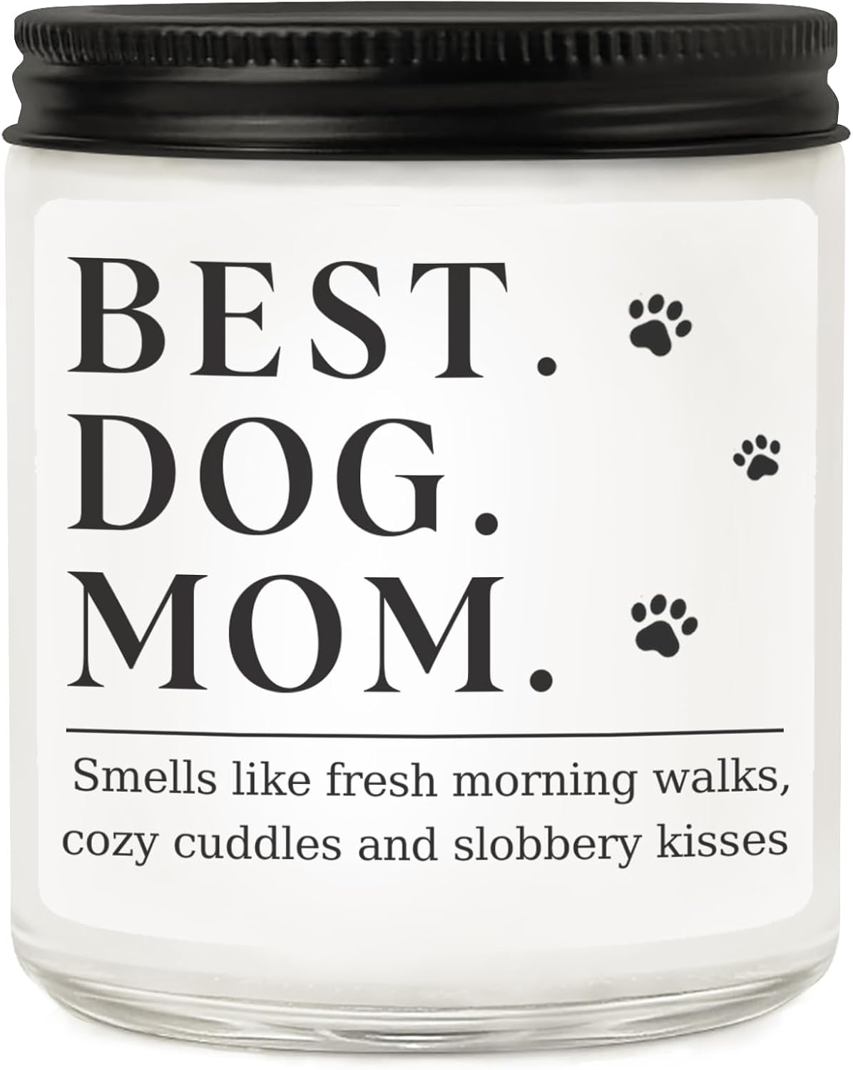 Dog Mom Gifts for Women, Unique Dog Mom Lovers Gift for Her Girlfriend Sister Bestie Wife, Funny Mothers Day Present Ideas - Lavender Scented Candle
