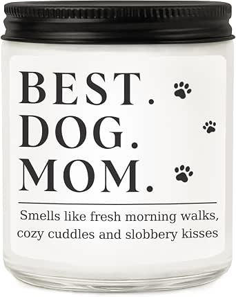 Dog Mom Gifts for Women, Lavender Scented Candle - Unique Gift for Dog Lovers