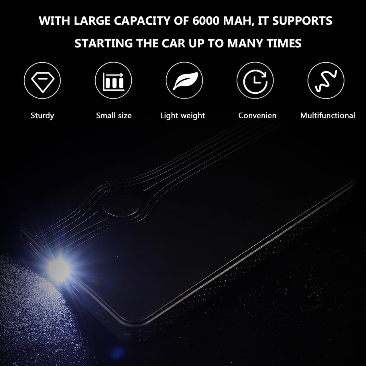 1 Ustaw Przydatny Samochód Booster Portable Auto Battery Charger Car Scarter