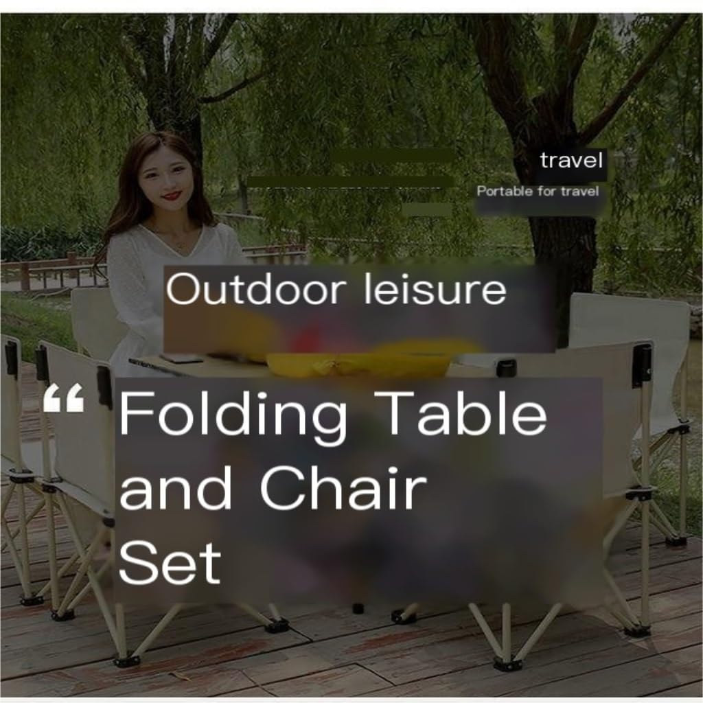 Tragbares Klapptisch- und Stühle-Set – leichte Picknick- und Campingausrüstung für Heckklappe, Grillabende und Outdoor-Aktivitäten
