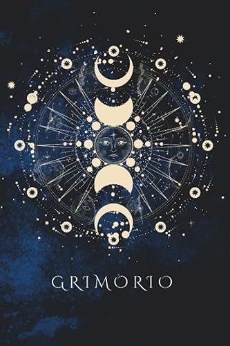 Grimorio: Libro de las Sombras para Crear Hechizos, Sortilegios y Pociones - Incluye Guía Lunar, de Cristales y Hierbas