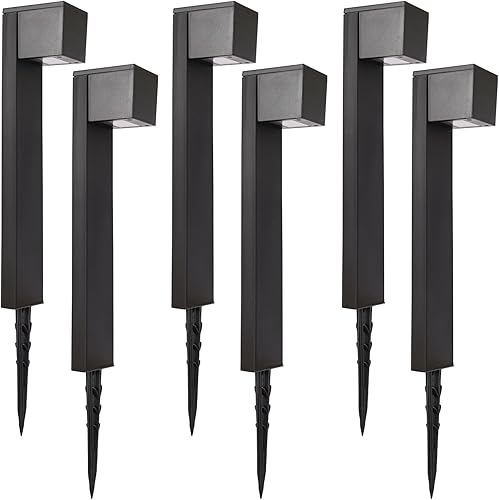 Miniatura 8 de Dynaming - Luces solares para camino al aire libre, paquete de 6 luces de jardín solares, iluminación de camino de paisaje, impermeables y