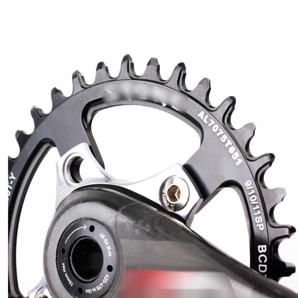 Platos para Bicicletas Plato de Bicicleta 76 BCD, círculo 76mm for MTB, Anillo Cadena Repuesto, Rueda Dentada Escalada Dientes Anchos Estrechos