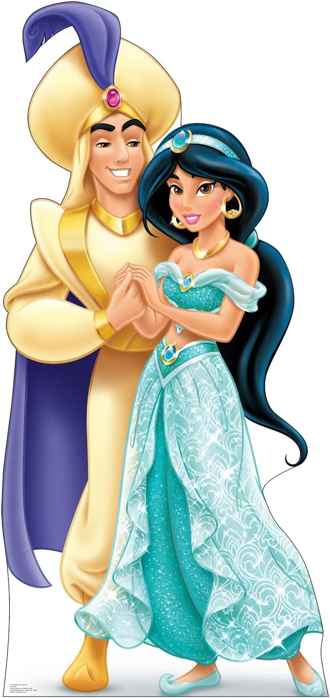 Cardboard People Aladdin and Jasmine Cardboard Cutout Stand Up - Disney