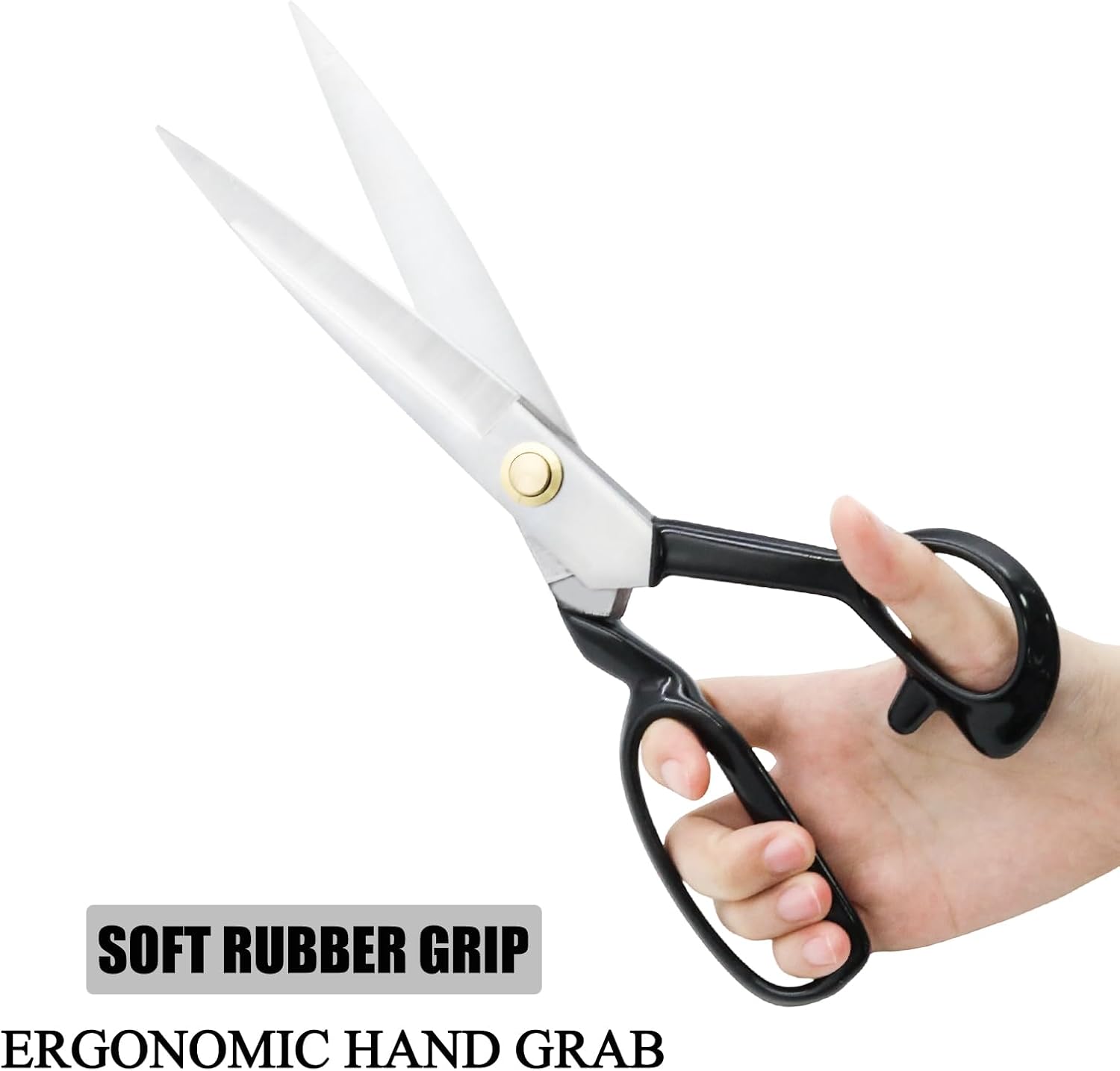 10 Inch Sharp Sewing Scissors for Fabric Cutting Metal Scissors Sewing Shears Heavy Duty