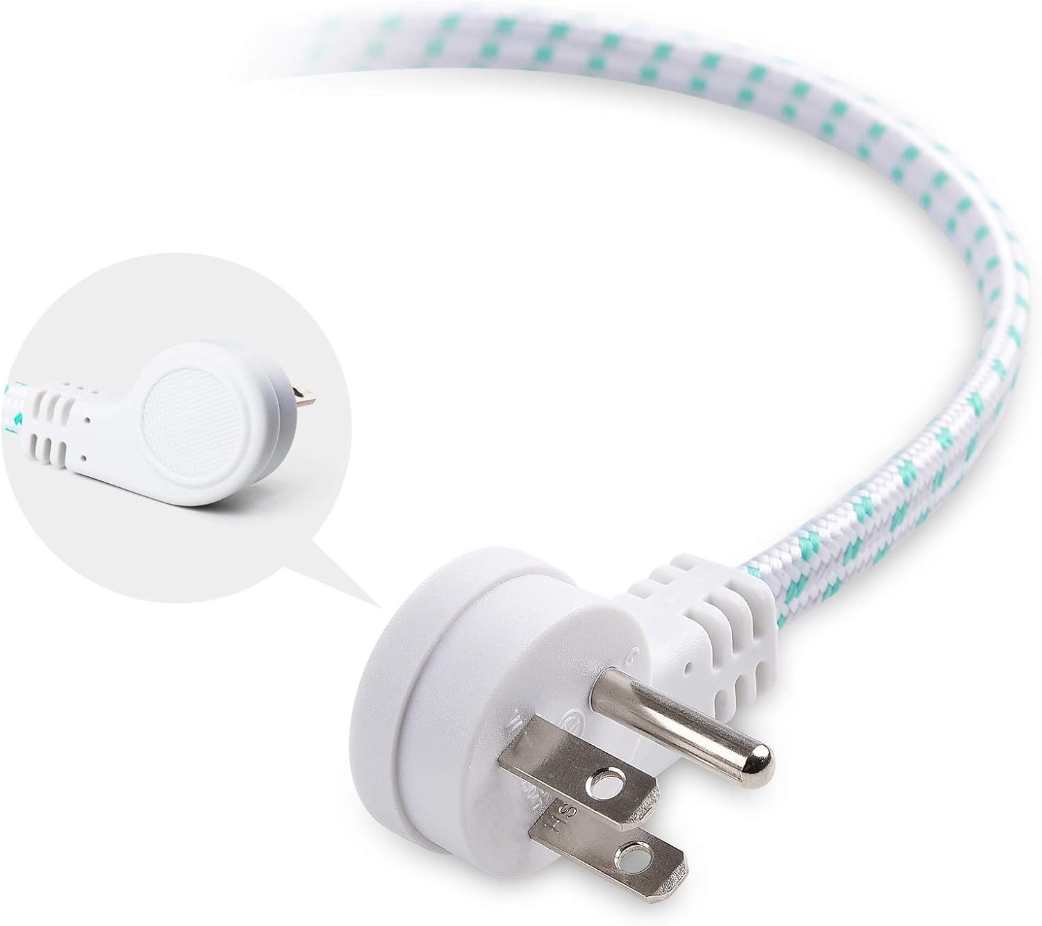 Super Deal Product Cable Matters 2 Pack Premium Braided Flat Plug Extension Cord 3 Prong 3 ft (Low Profile Power Extension Cord) 🔥 Hot Deals Cable Matters 2 Pack Premium Braided Flat Plug Extension Cord 3 Prong 3 ft (Low Profile Power Extension Cord)