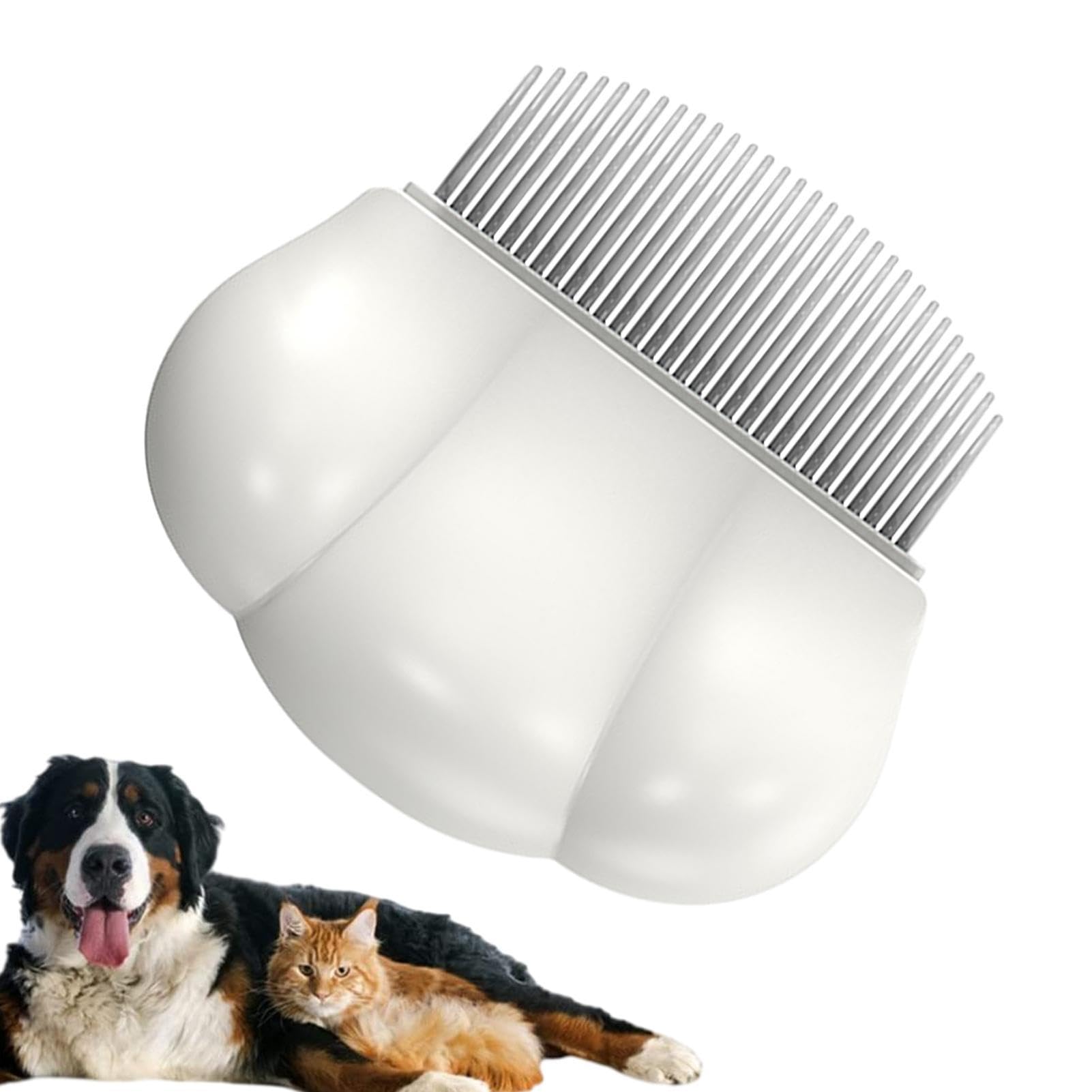 Kämme für Hundepflege, Kamm für Hunde, Hundekamm mit langen und breiten | Zähnen, der Muschelkamm der Bürste zur Beseitigung von Knoten Knoten, Matten, Entfernen
