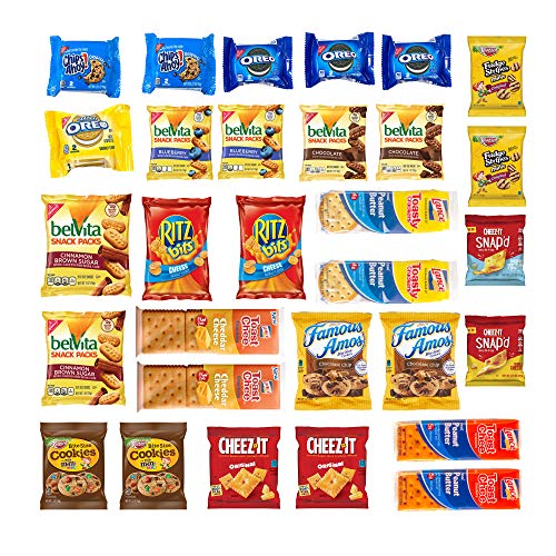 Cookies and Crackers Variety Pack Assortment Care Package- Individually Wrapped Cookies and Crackers Variety Pack (30 Count, 48 OZ) - Thumbnail 3