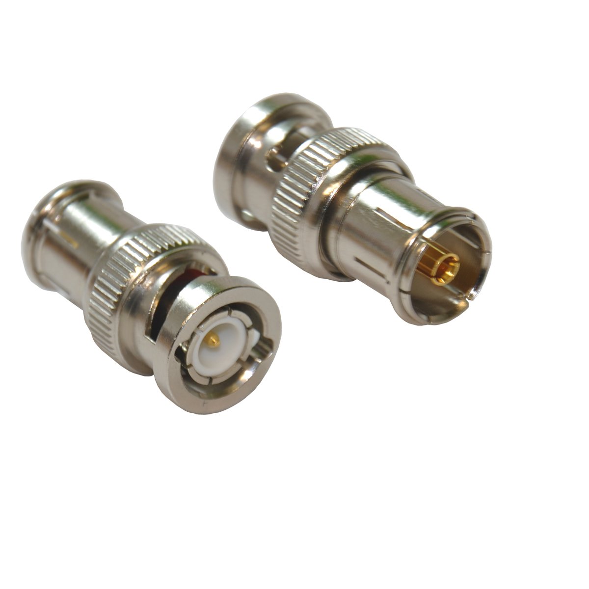 CDL Micro BNC Plug to Coax Female TV PAL Socket Adapter/Converter for CCTV Camera, White