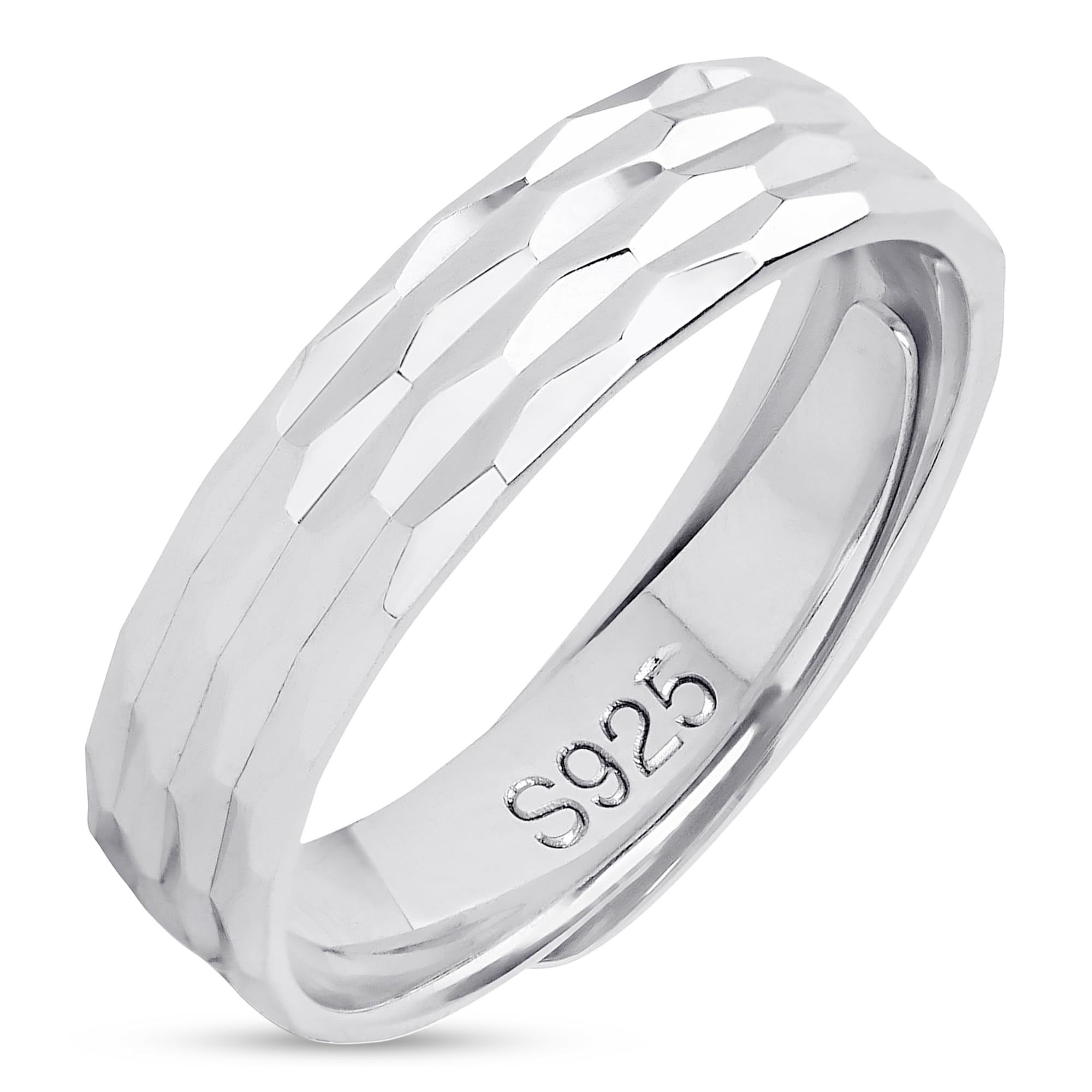 925 Sterling Silver Sleek & Stylish Rhodium Plated Men's Minimal Ring | Gift for Men and Boys | With Certificate of Authenticity and 925 Hallmark-image-12
