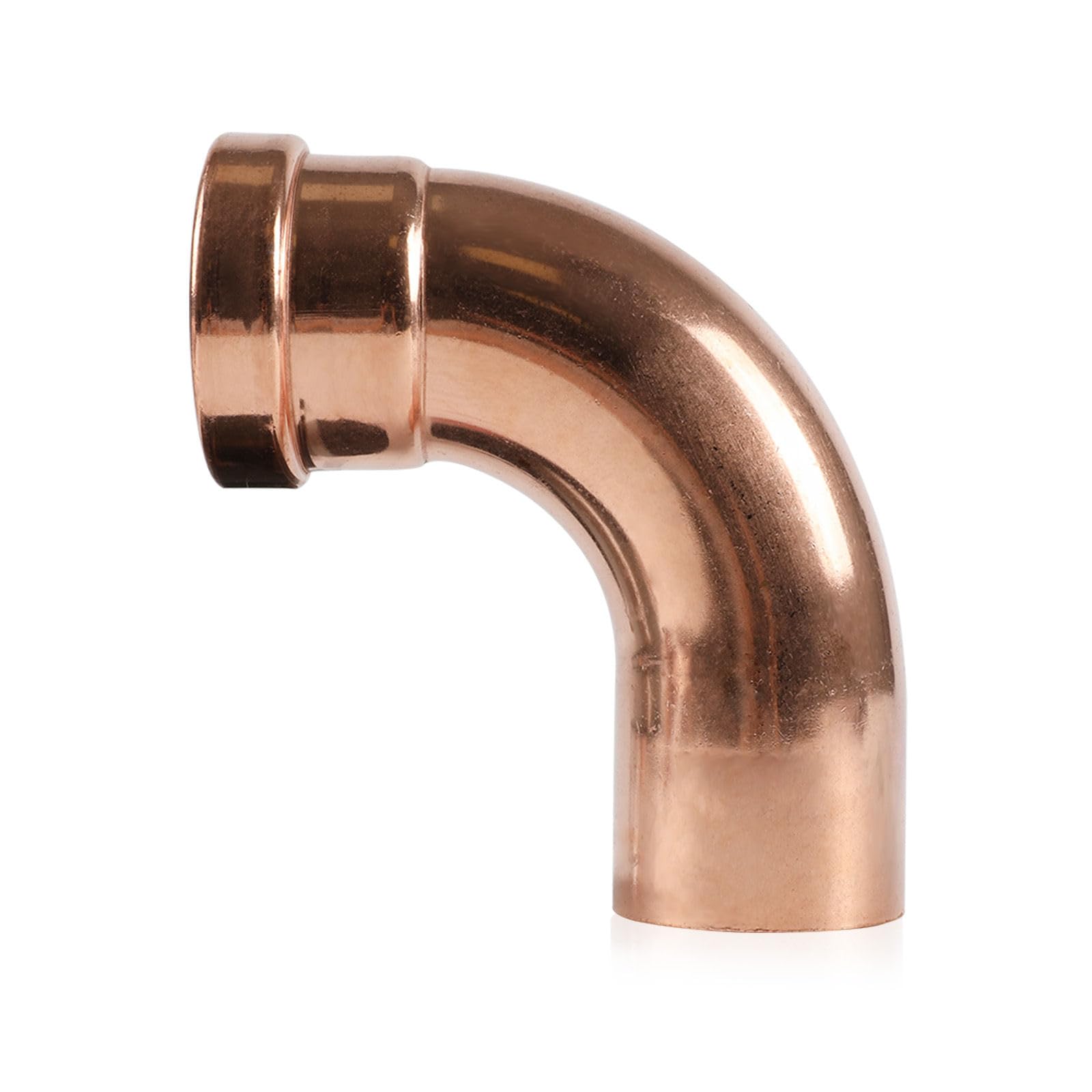 1 Paquete de Codo de Calle de Cobre, Codo de Calle de 90 Grados de 2 Pulgadas P x FTG, Conector de tubería de presión a Rosca Hembra