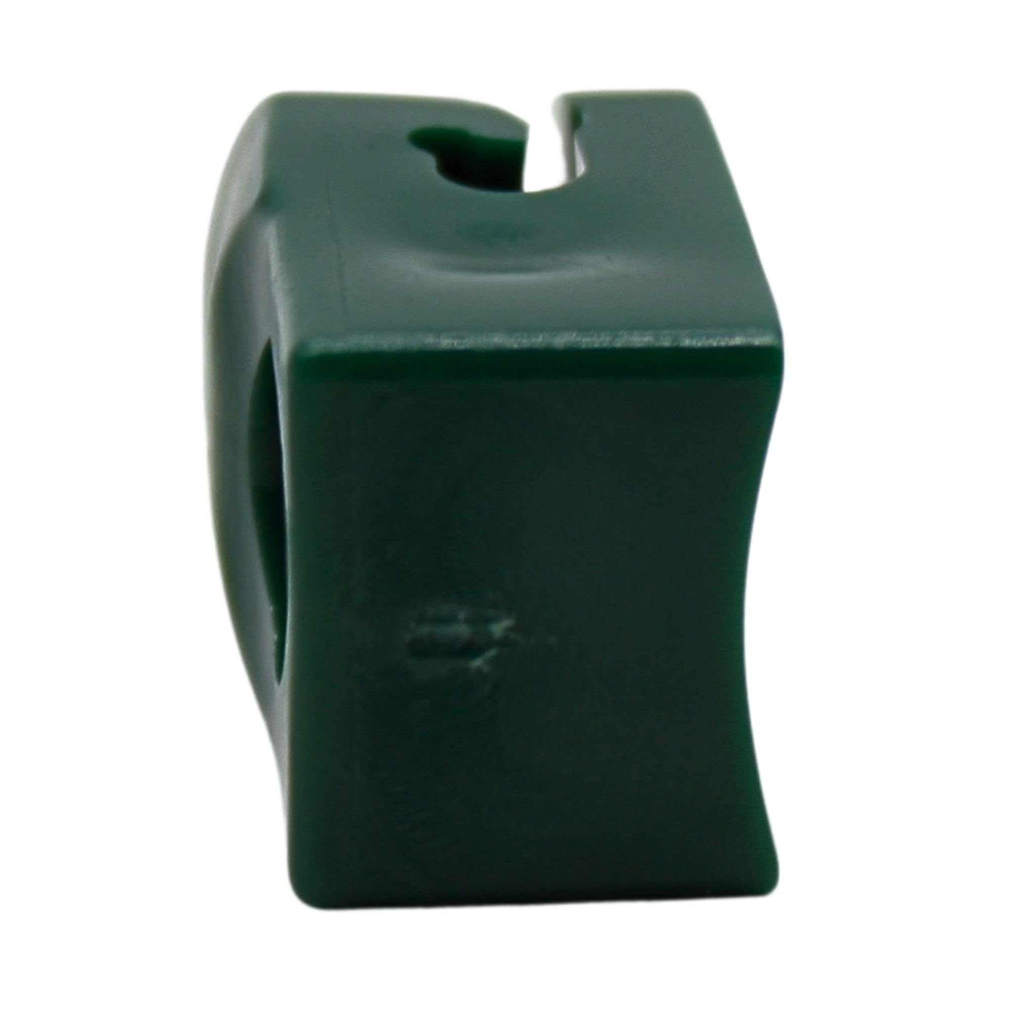 DOJA Barcelona Clip Plástico para Cercas - Pack 50 de Color Verde - Material Resistente - Abrazaderas para Cercas de Fácil Montaje - Clips de Plástico para Cercas con Tornillo de Fijación Segura