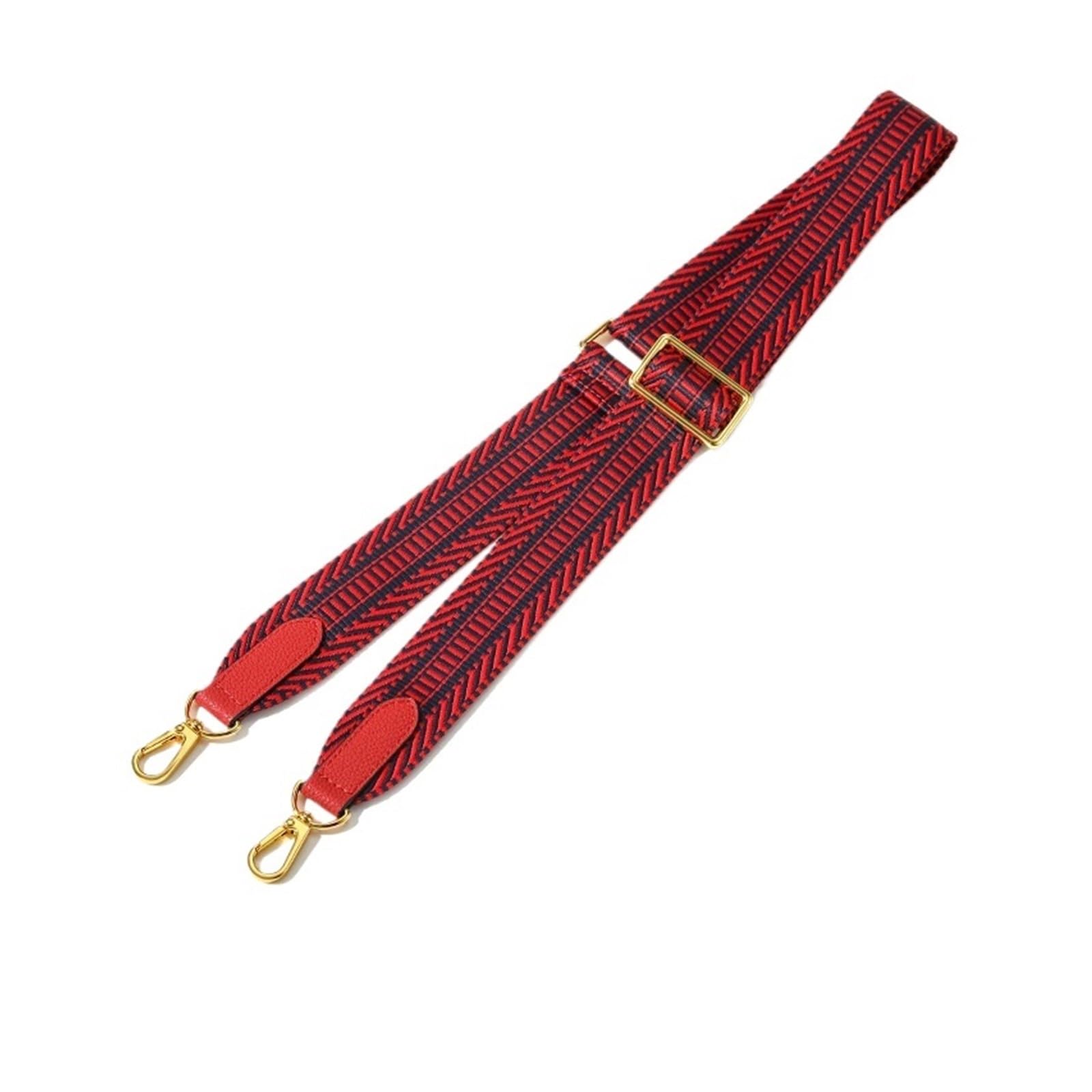 Correa de hombro para bolso Kelly e Ivy, estilo tejido moderno y ajustable en azul, rojo y oro