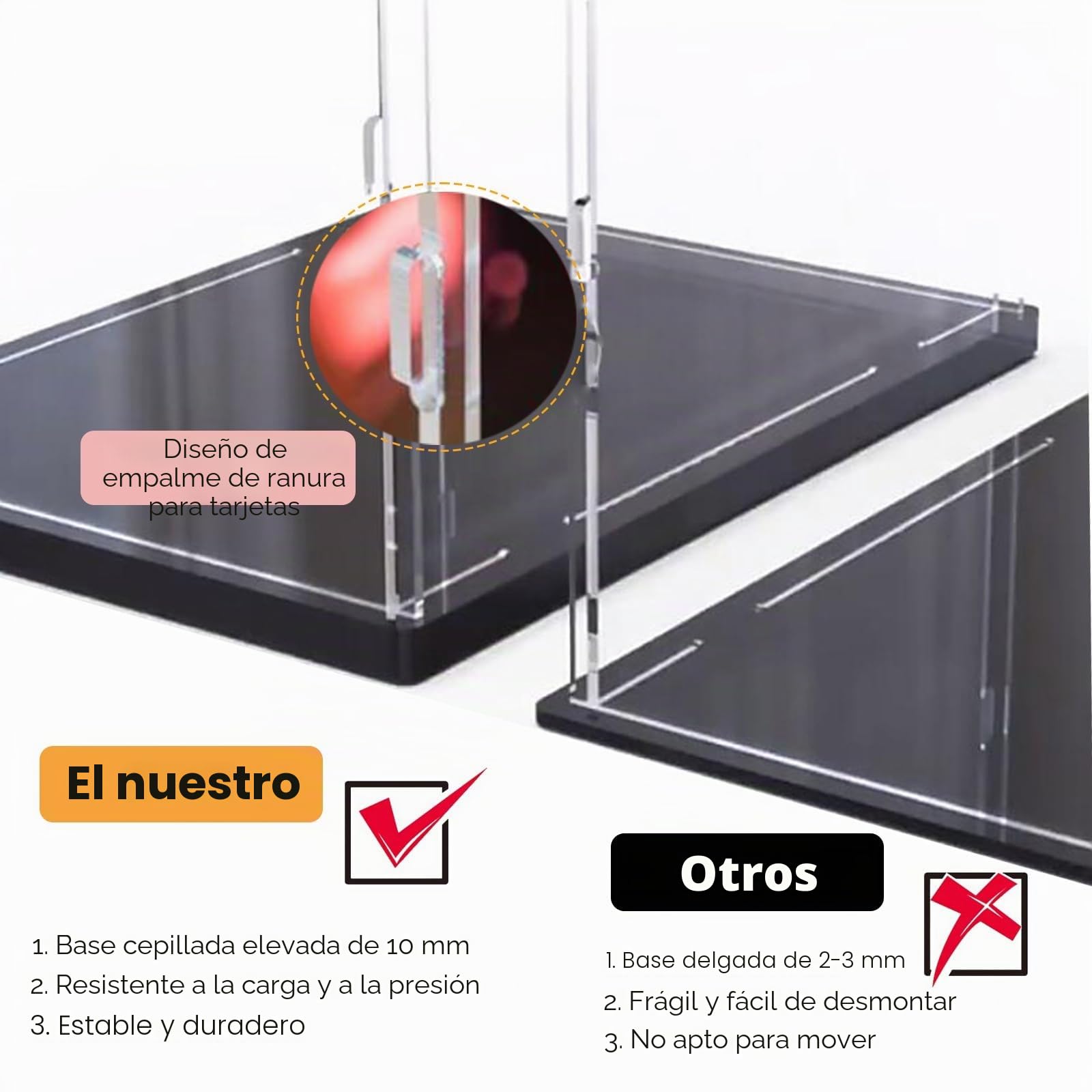 Vitrina de acrílico transparente Colección de Figuras de Acción Caja Expositora Transparente, Caja Organizadora Extra Grande de Acrílico para Mostrador Vitrina 10 15 20 25 30 35 40 45 50 55 60 65 70 C