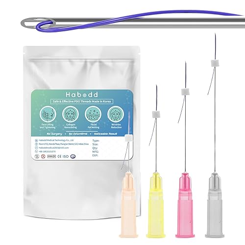 Miniatura 1 de Hilos de elevación PDO, hilos Pdo para estiramiento facial, tipo mono - Hilos Tensores, rosca lisa Pdo punta afilada, ajuste de la piel (29G25MM) 20