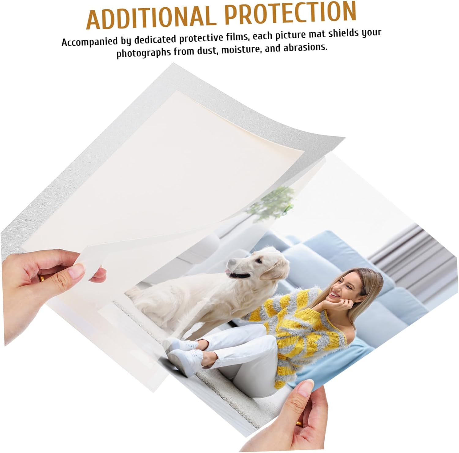 10pcs Cardboard Frame Mats for Photo Framing Board Mats for Picture Frames Adhesive Mounting for Pictures