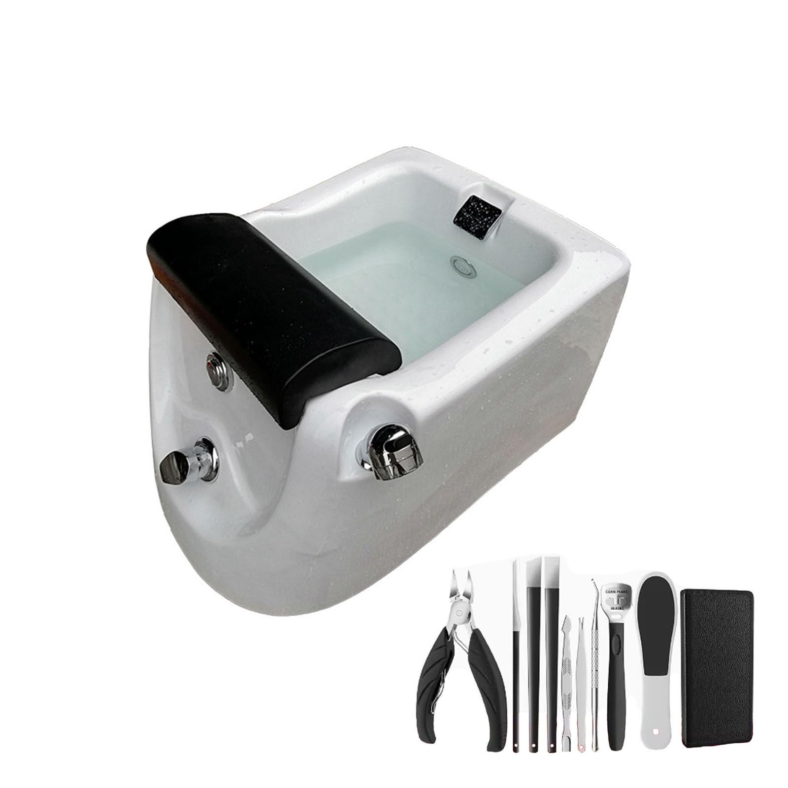 Acryl-Fußbad, Tragbare Fuß-Spa-Badewanne, Fußbäder Und Spas, Einstellbare Temperatur Mit Massage-Pediküre-Schüssel Für Die Spa-Behandlung Zu Hause(with Water Pump)