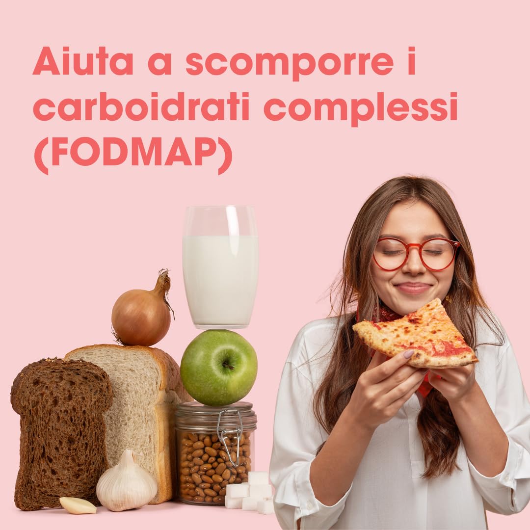 Intoleran Fodmix (Quatrase 10.000) Enzimas Digestivas - 108 cápsulas | Mezcla de enzimas altamente dosificada para FODMAP's | Ayuda en la digestión de Lactosa y Carbohidratos complejos*| Vegano