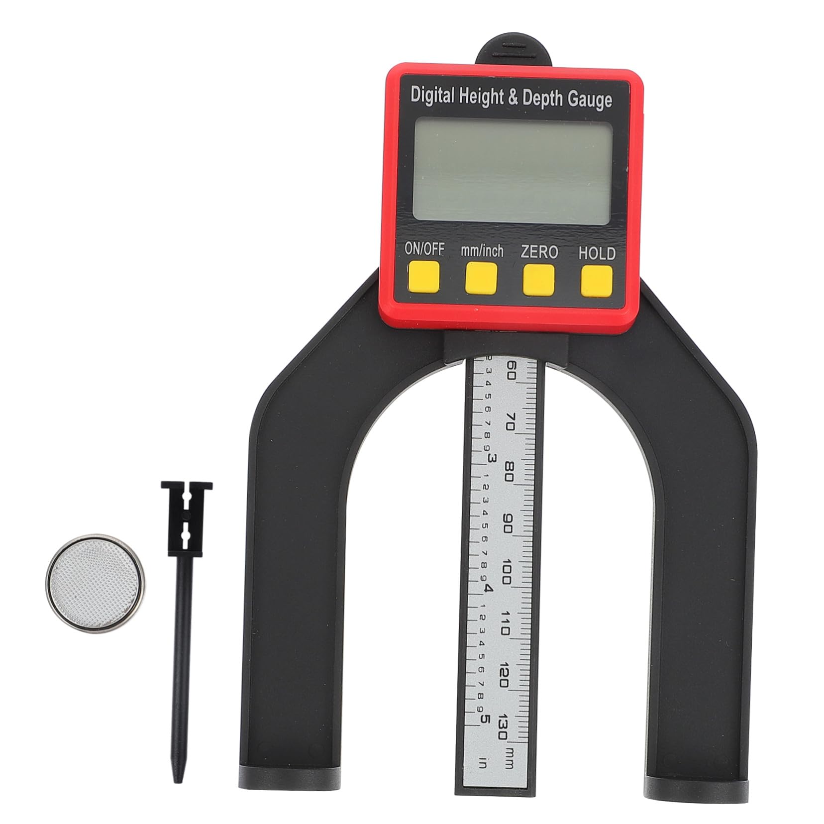 Digitales Höhenmessgerät 0 bis 80mm mit Magnet, Kunststoff