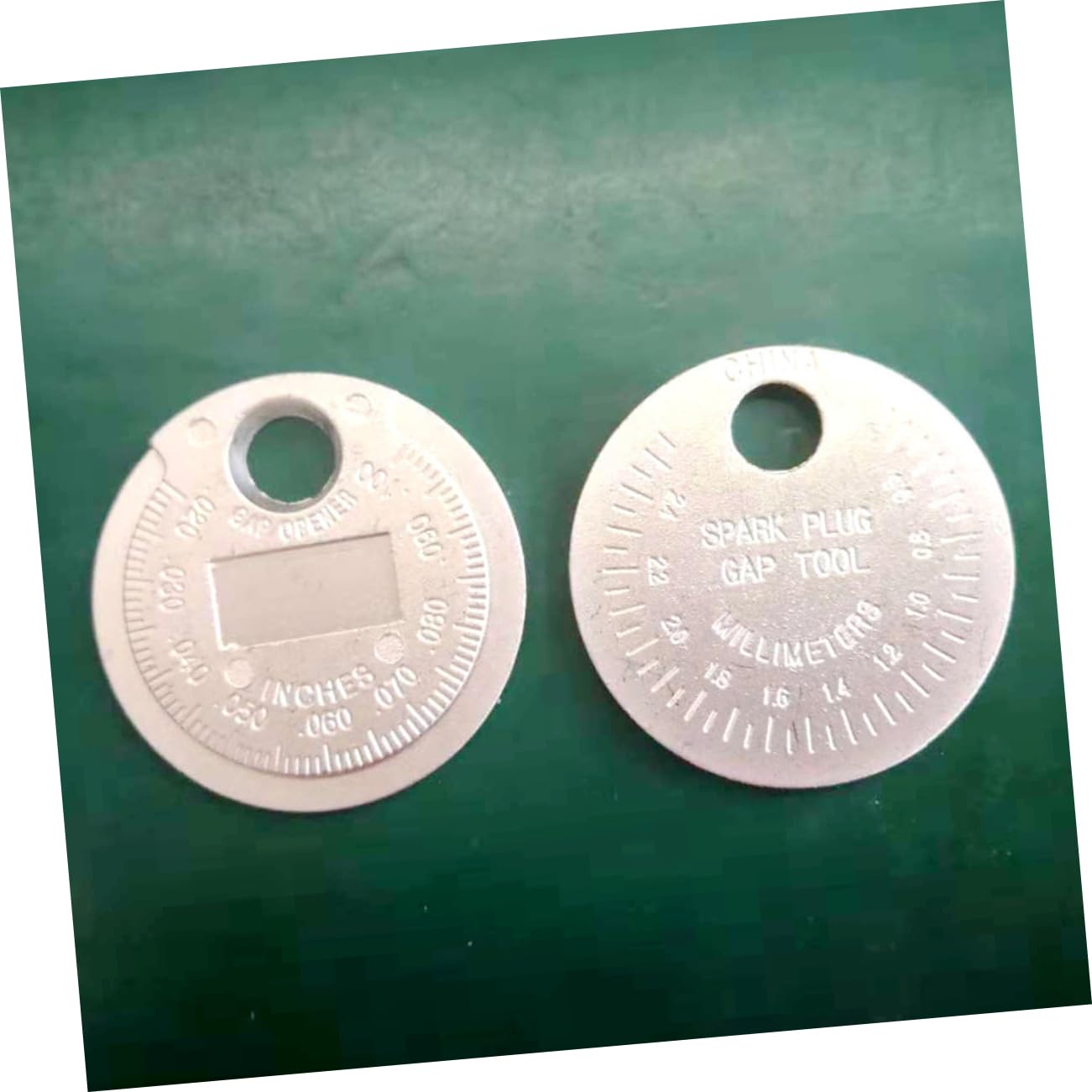 2piezas Calibrador De Espacio Para Bujías De Herramienta De Medición De Brechas Carbono Duradero y Práctico Para Mantenimiento De Automóviles