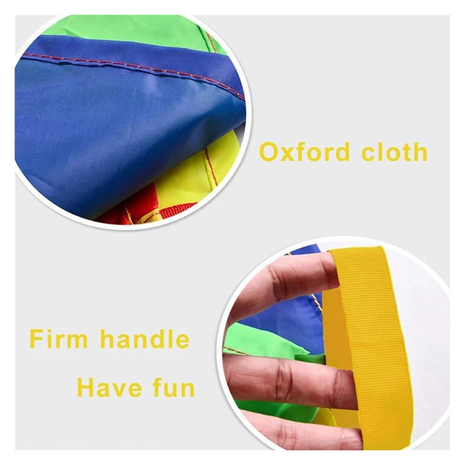 Bunt Fallschirm Spielen Fallschirm Regenbogen Regenschirm mit Löchern Gopher Spiel Outdoor Sport Sensorische Training Ausrüstung Gopher Regenbogen Regenschirm(2m)