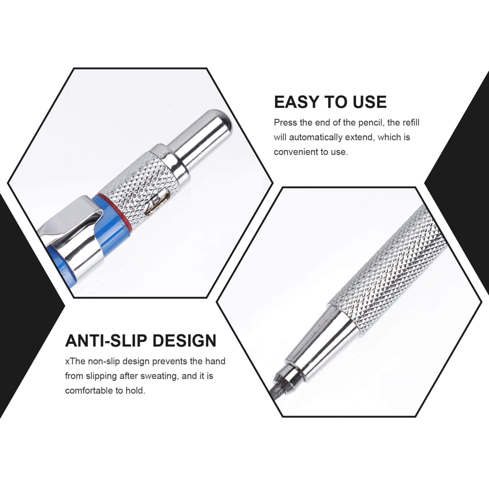 STOBOK 6sets Portamine Meccanici Per Ingegneria e Disegno Colore Blu Matite Automatiche Premium Per Professionisti e Appassionati Di Disegno