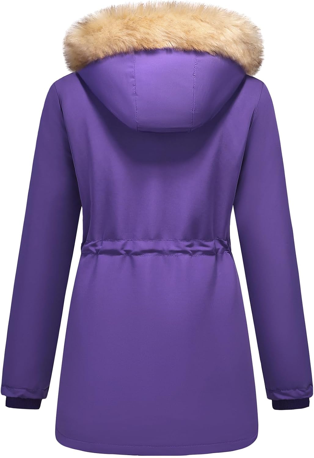 Lamgool Women's Sherpa Fleece Down Jacket Thicken Winter Coat Warm Parka with Hood